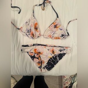 Reversible Maaji Floral Bikini - White, Orange, Purple